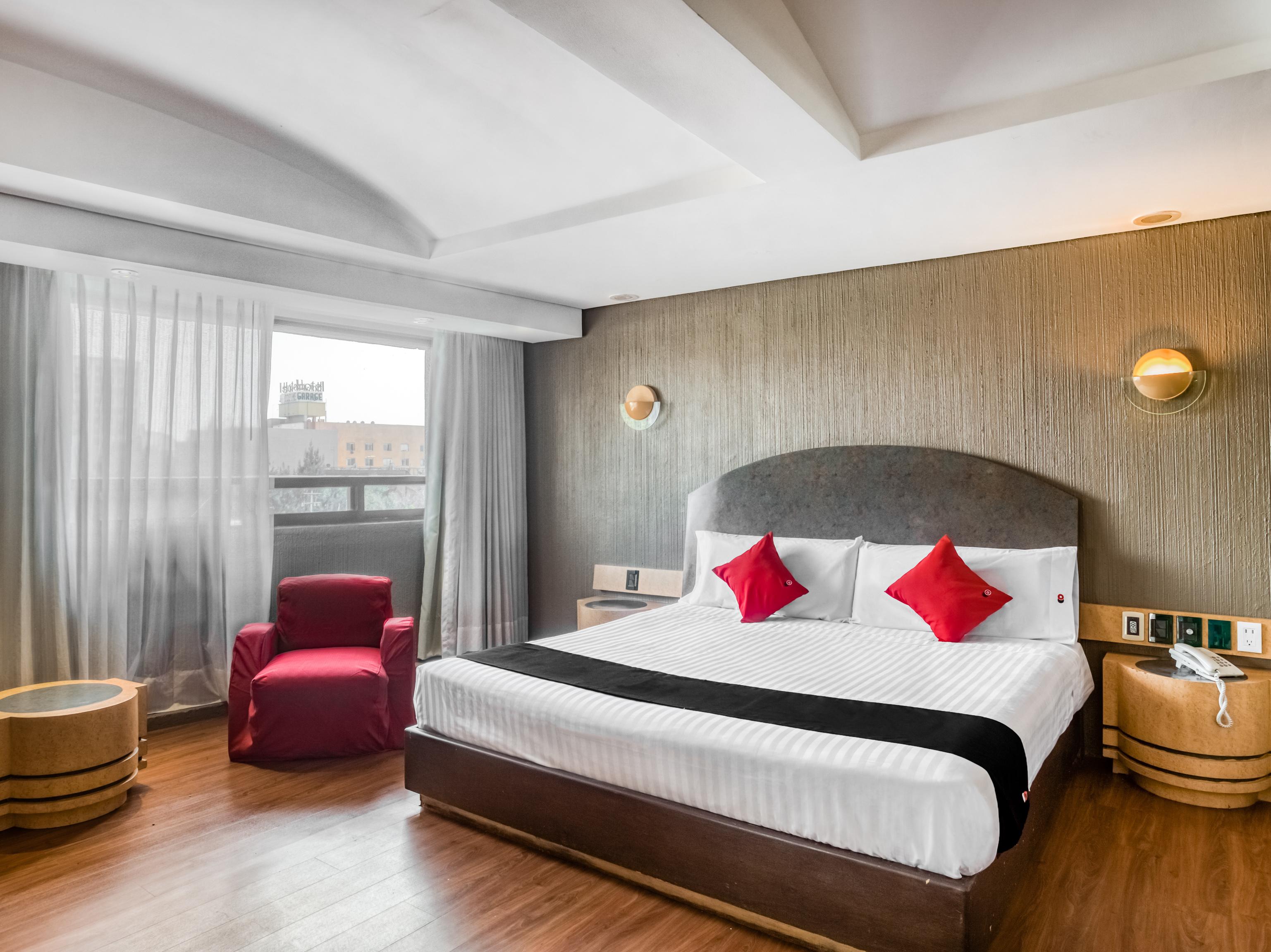 Capital O Andrade, مدينة مكسيكو المظهر الخارجي الصورة A bedroom at the hotel